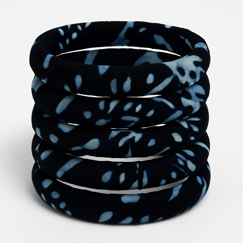 Hand Made Ankara Clutch Purse - Unique Pattern - Matching Accessories - Bluey