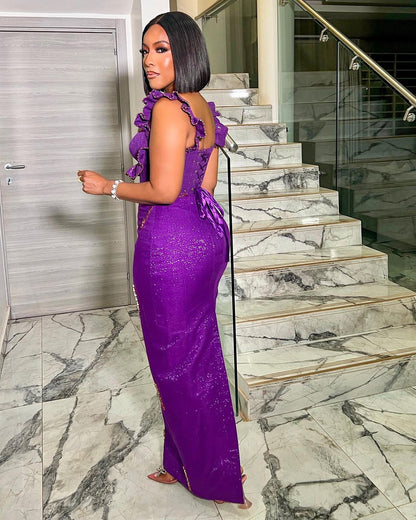 Sensational Boss babe glam Asoebi Prom Gown