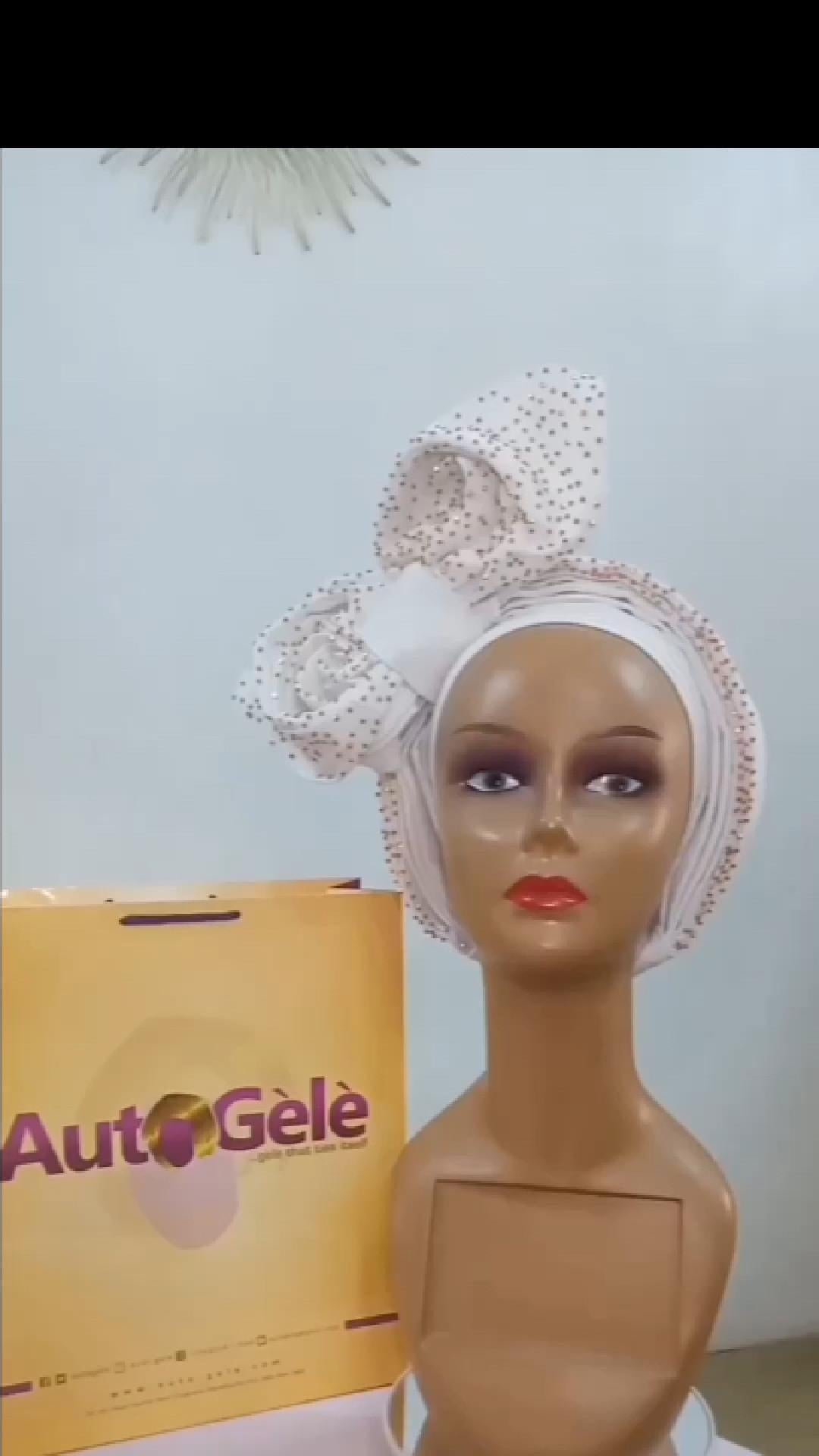 Auto-Gele Aso-oke Fabric   - Handmade