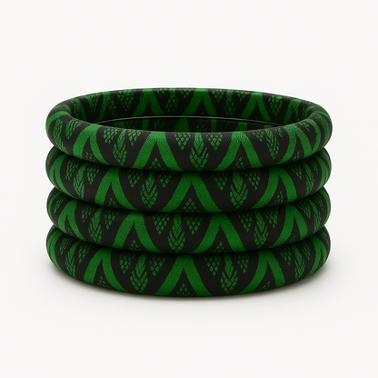 Hand Made Ankara Clutch Purse - Unique  Pattern - Matching Accessories - forest