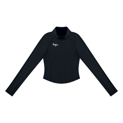 Women's Quarter-Zip Yoga T-Shirt