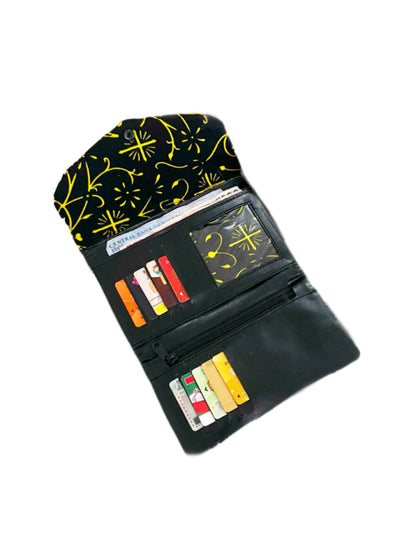 Womens Ankara clasp purse - wallet