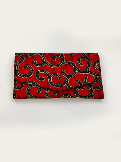 Womens Ankara clasp purse - wallet