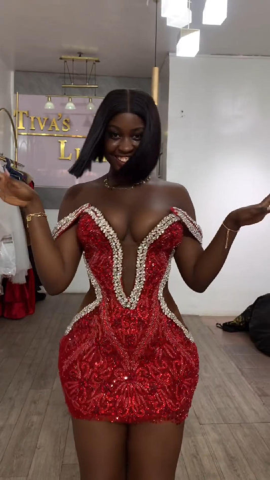 Raunchy Party Asoebi Prom dress