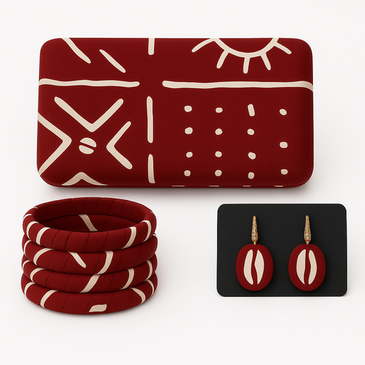Hand Made Ankara Clutch Purse - Unique  Pattern - Matching Accessories - Streetz